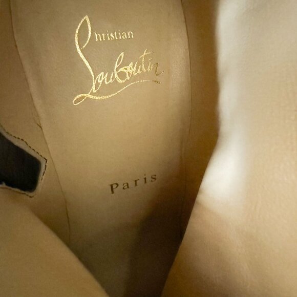 Christian Louboutin So Kate 85 Ankle Booties EU 37.5 US 7.5 Leopard Pony Heels - Picture 11 of 14